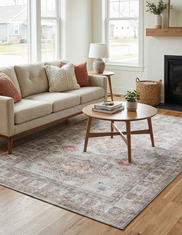 5' 1 x 8' Washable Timeless Rug