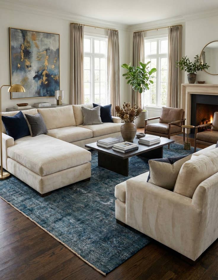 Detail image of 9' 9 x 13'  Hand Knotted Ultra Vintage Persian Wool Rug