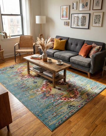 6' x 9' Washable Carnevale Rug