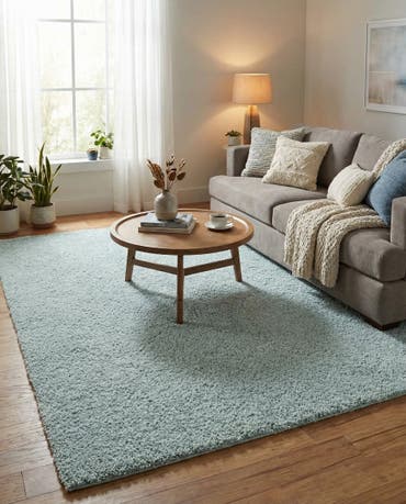  8' x 11' Soft Solid Shag Rug