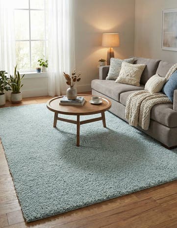 8' x 11' Soft Solid Shag Rug