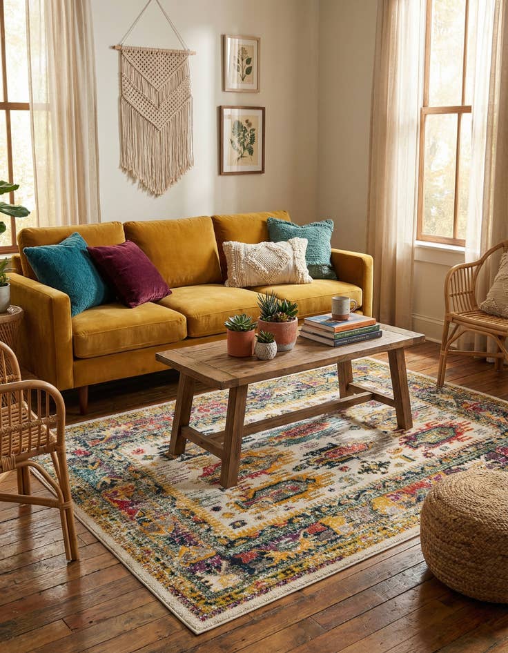 Detail image of  5' 3 x 8' Madeline Rug