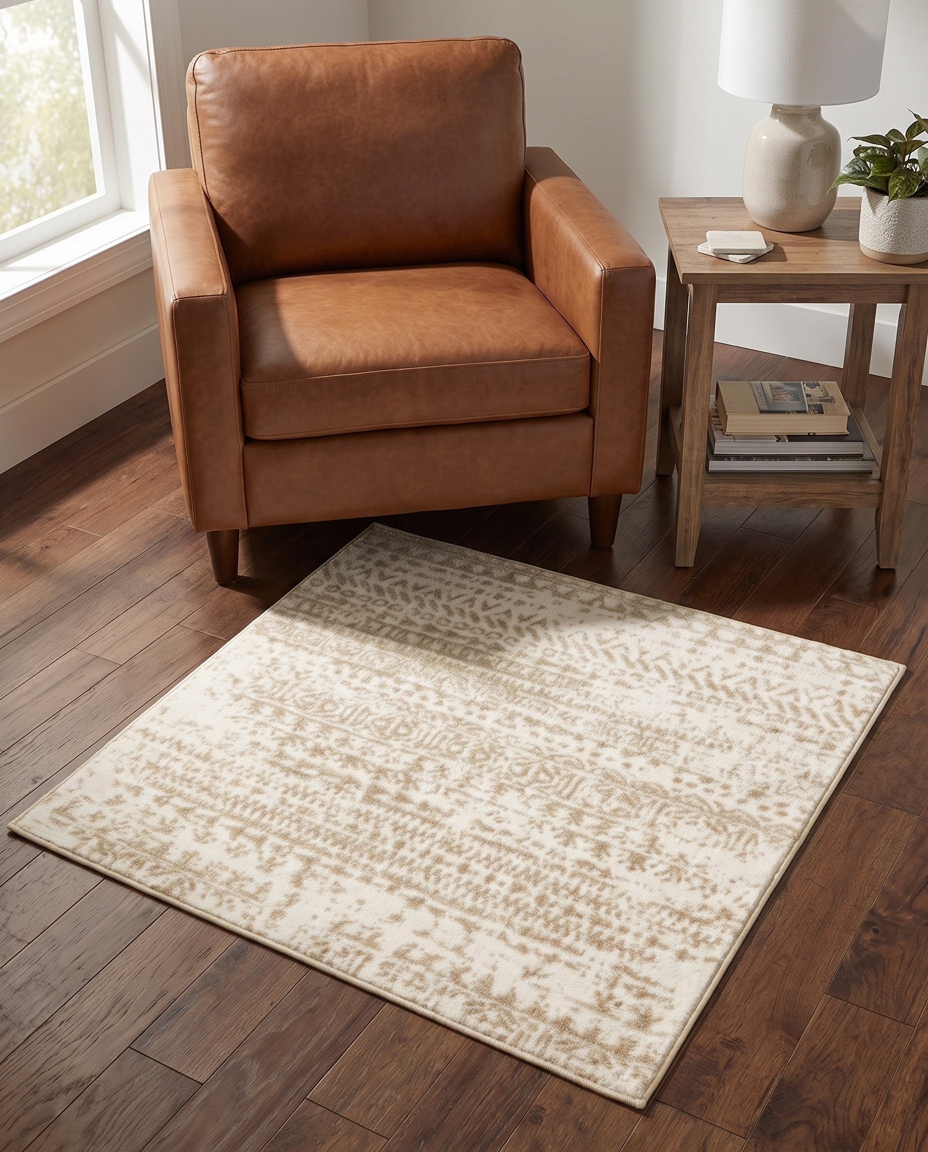 Snow White Hermitage Square Rug