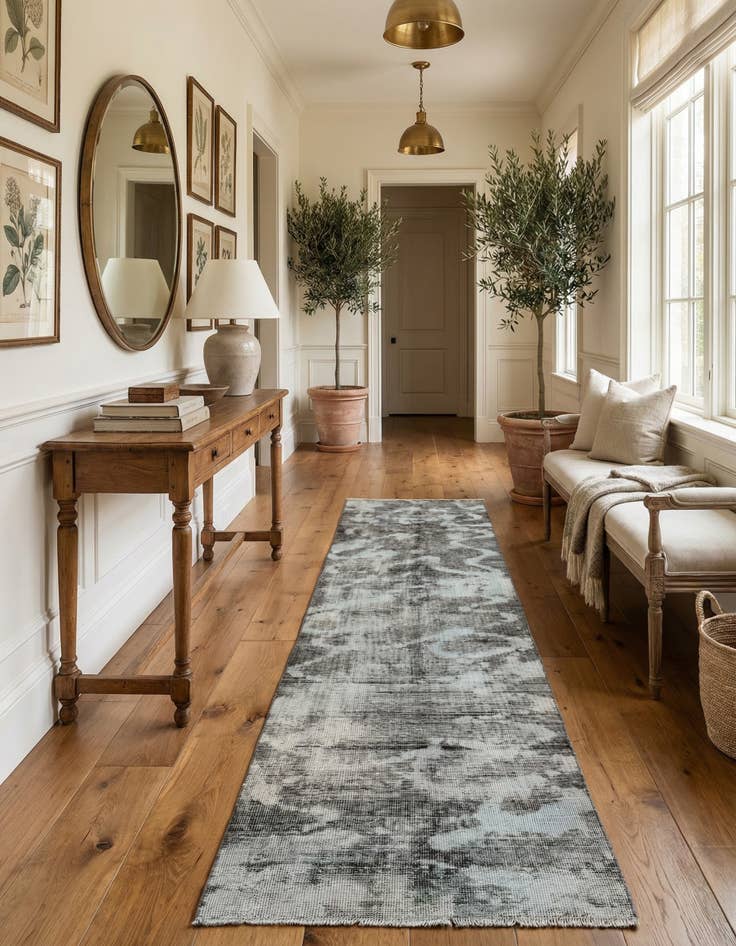 Detail image of 2' 10 x 11' 4  Hand Knotted Ultra Vintage Persian Wool Runner Rug