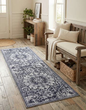 2' x 6' Washable Francesca Runner Rug