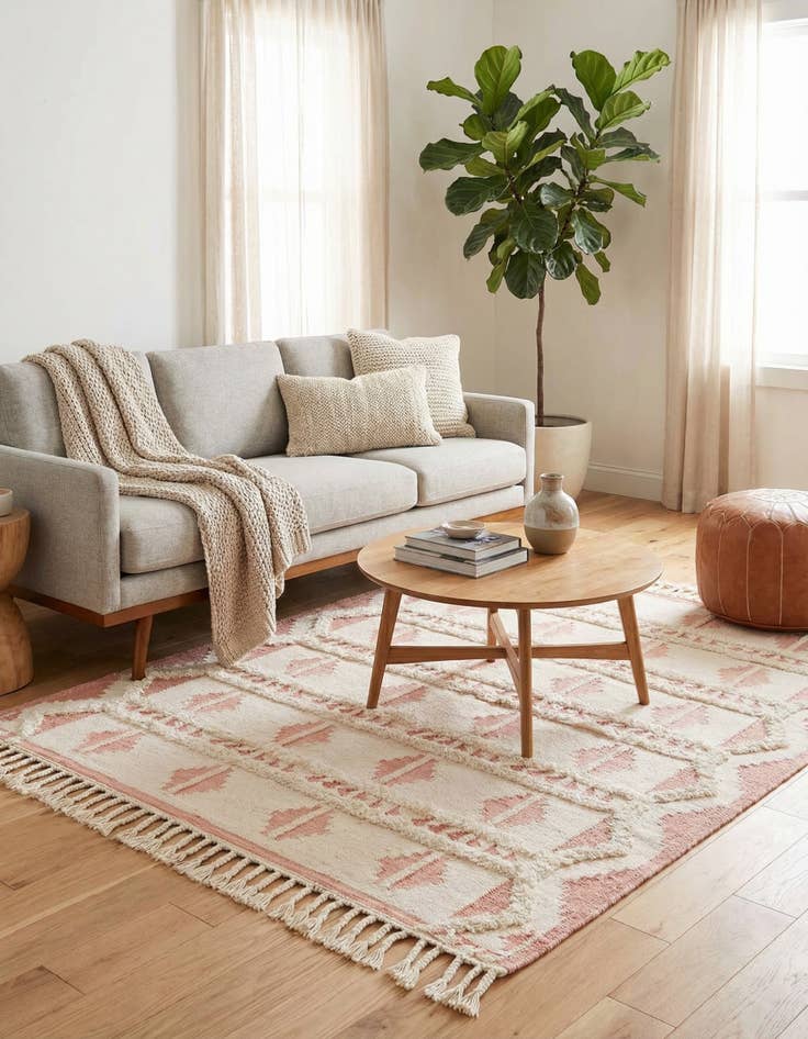 Detail image of 8' x 10'  Hand Woven Arizona Wool Rug