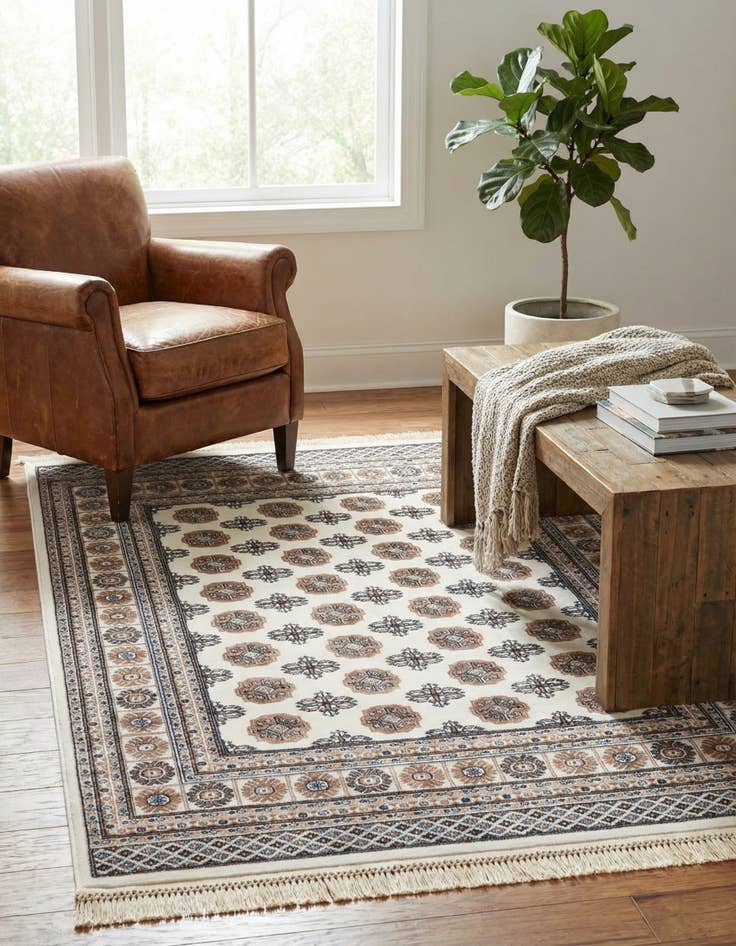 Detail image of 5' 3 x 7' Bokhara Rug