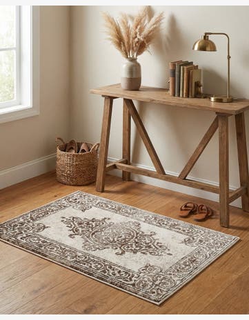 Chocolate Brown Hermitage Rug