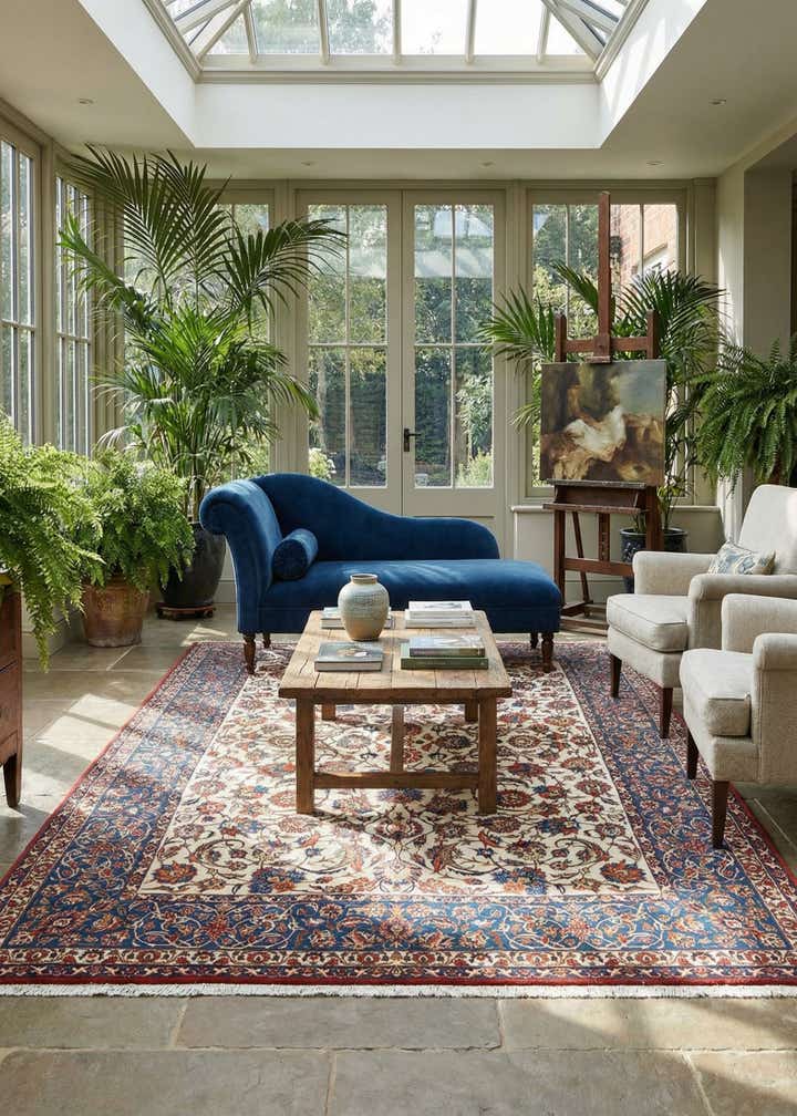 8' 3 x 11' 9 Najafabad Wool Rug