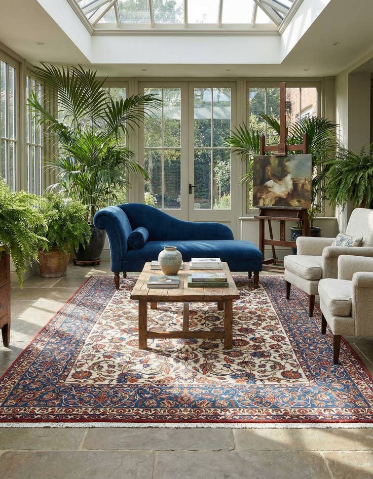 Detail image of 8' 3 x 11' 9 Najafabad Wool Rug