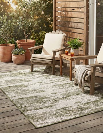 3' x 5' 3 Easy-Clean Modern Indoor / Outdoor Rug