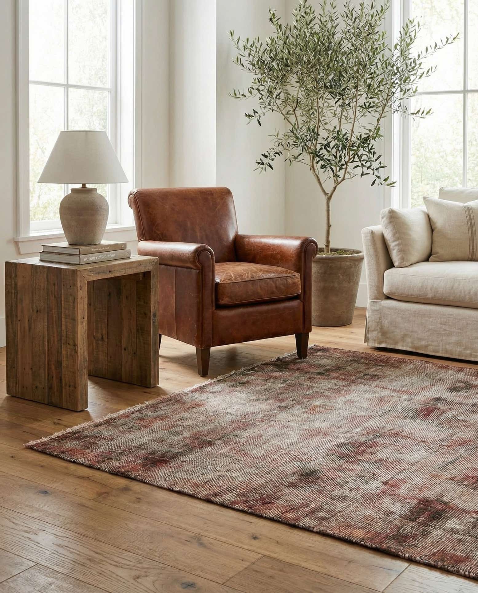 3' 6 x 4' 10 Hand Knotted Ultra Vintage Persian Wool Rug