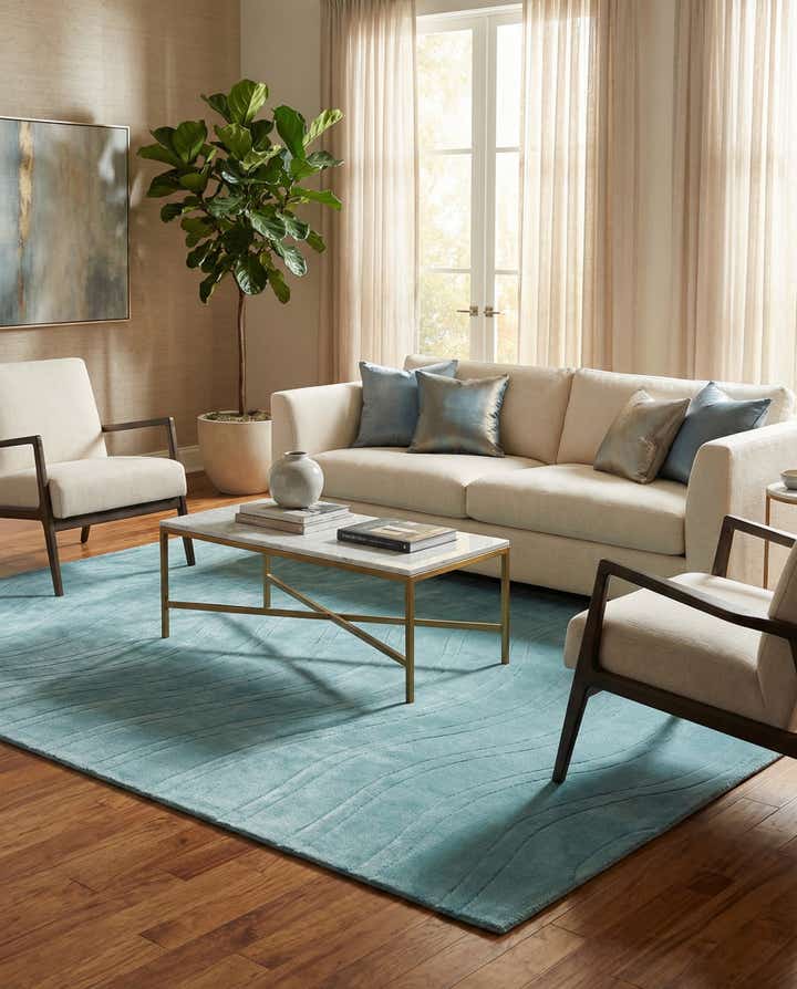 5' 8 x 8' Hand Knotted Darya Wool Rug