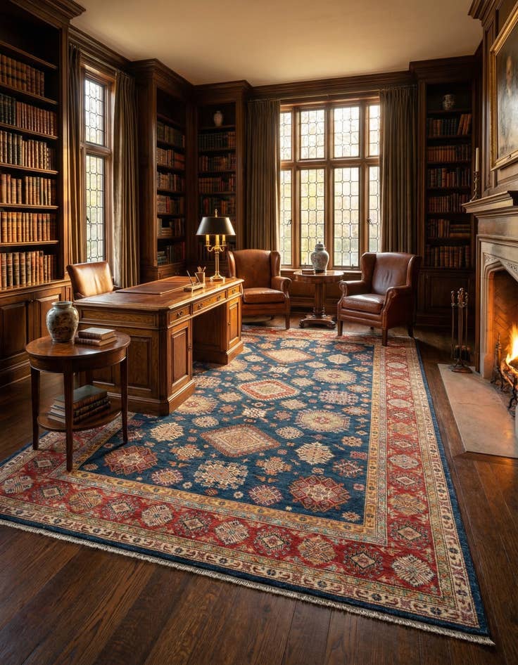 Detail image of 8' 11 x 12' 1 Kazak Wool Rug