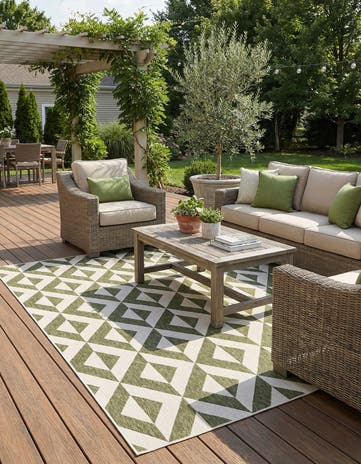9' x 12' Easy-Clean Jill Zarin Napa Indoor / Outdoor Rug