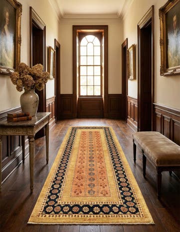 2' 9 x 6' 10 Kashkuli Wool Runner Rug