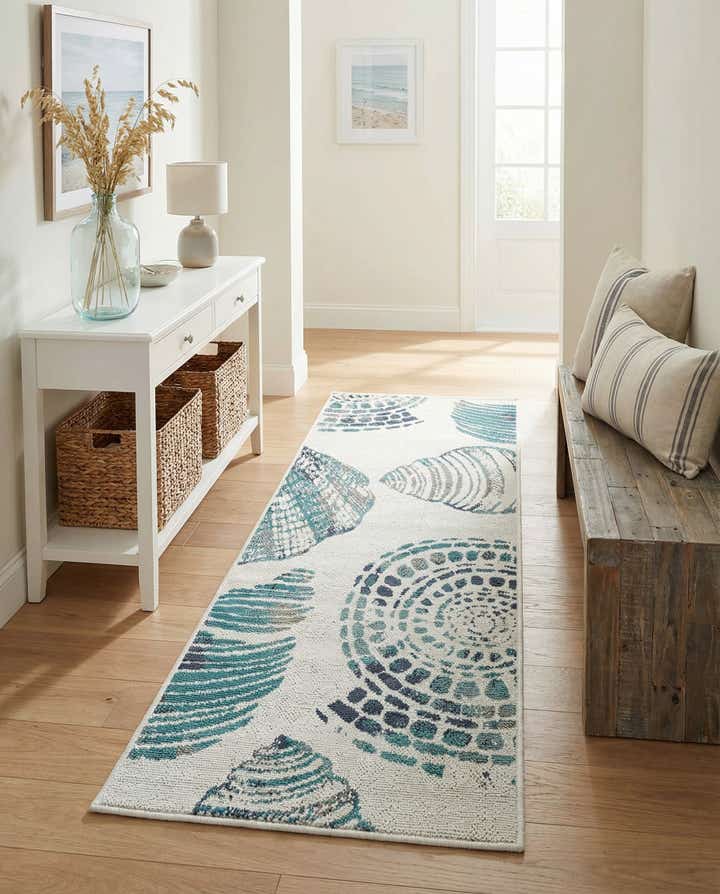 2' x 5' Easy-Clean Coastal Indoor / Outdoor Runner Rug