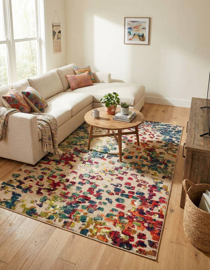 Detail image of  5' 3 x 8'  Washable Casablanca Indoor / Outdoor Rug