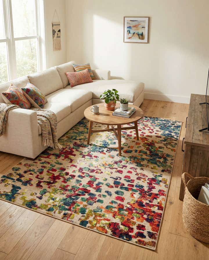 5' 3 x 8' Easy-Clean Casablanca Indoor / Outdoor Rug