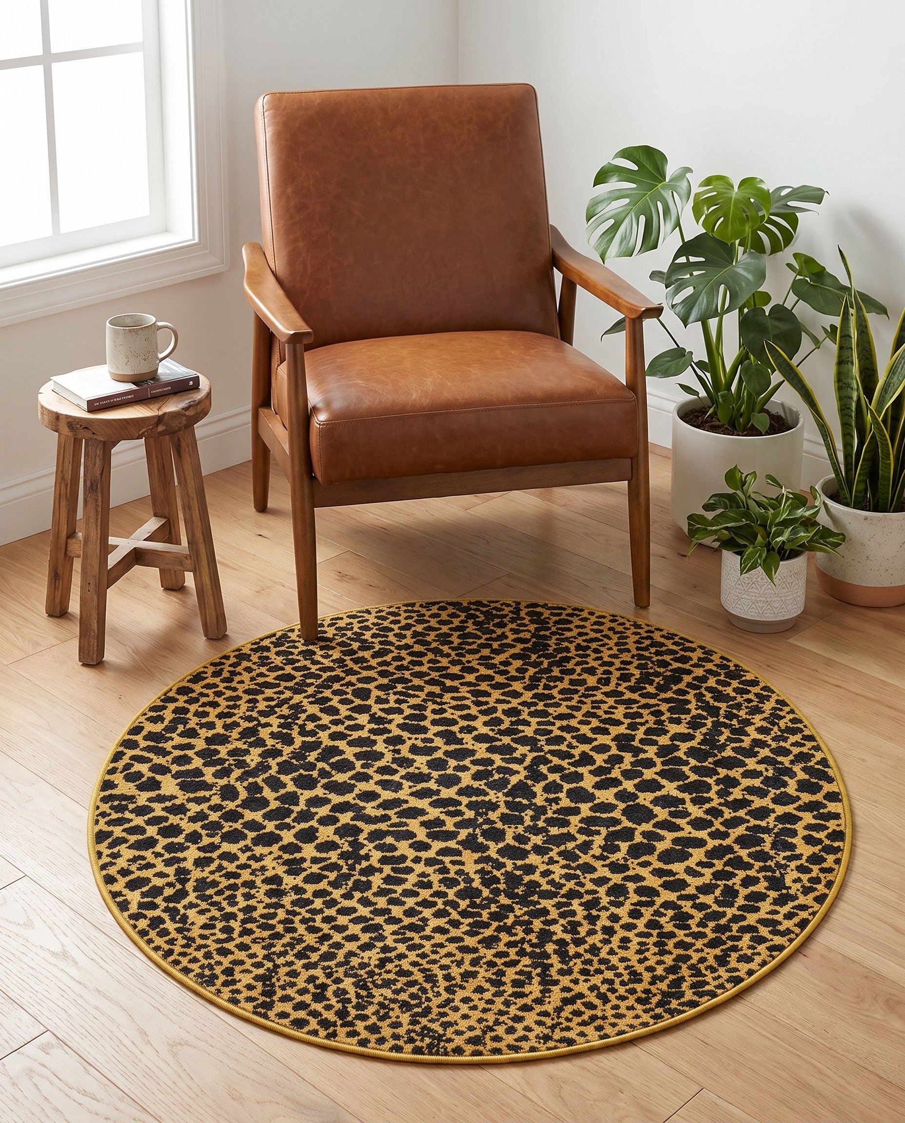 3' 3 x 3' 3 Kamala Washable Round Rug