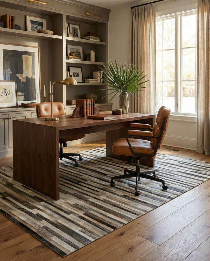 5' 2 x 8' Cowhide - Patchwork Rug