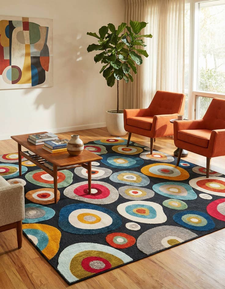 Detail image of  10' x 10'  Washable Casablanca Indoor / Outdoor Square Rug