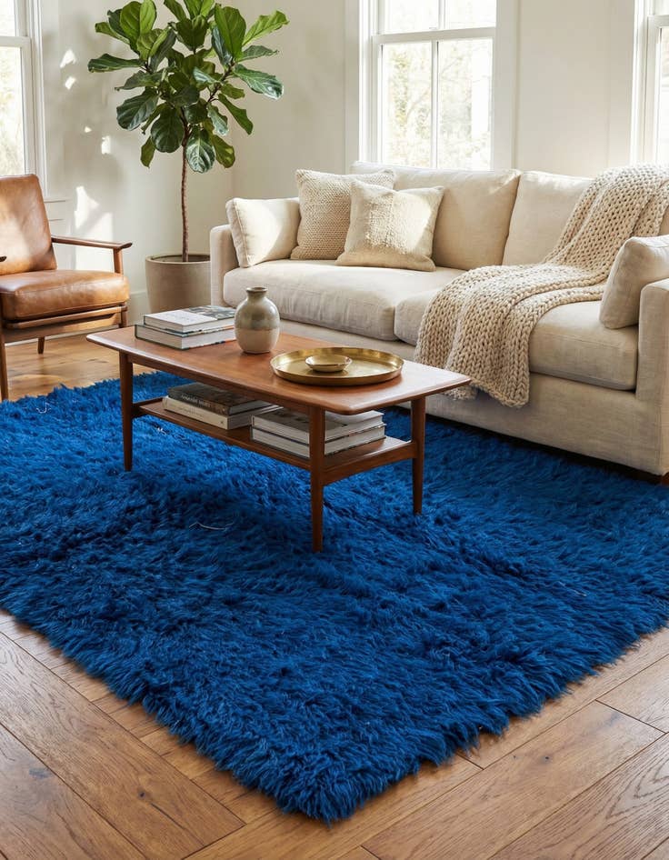 Detail image of 5' x 6' 4  Hand Knotted Moroccan Wool Rug