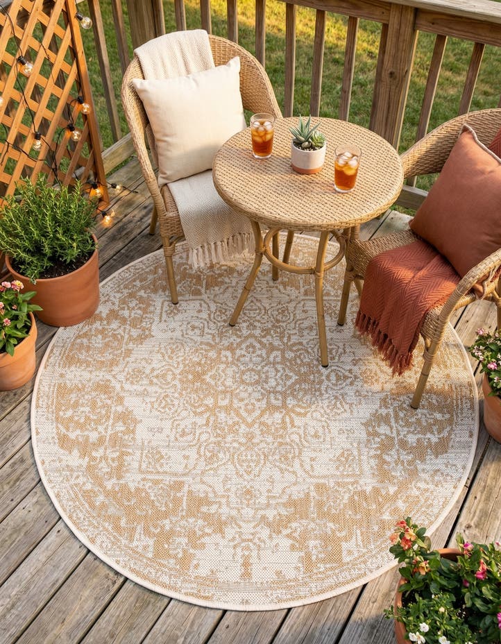 4' x 4' Easy-Clean Jill Zarin Dubai Indoor...