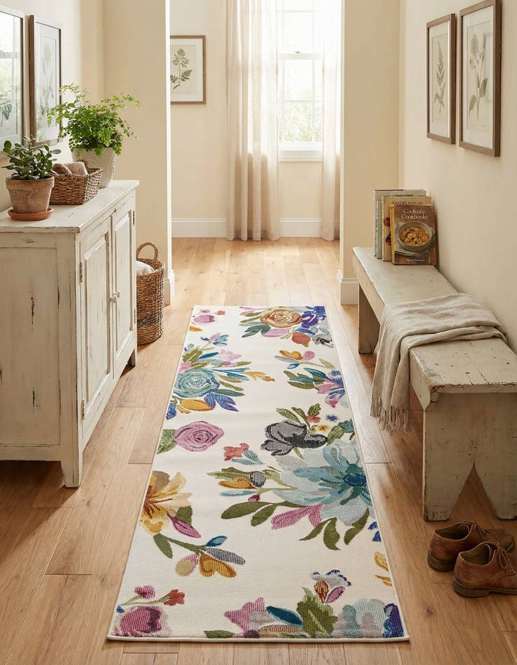 Detail image of  2' x 6' Blossom Runner Rug