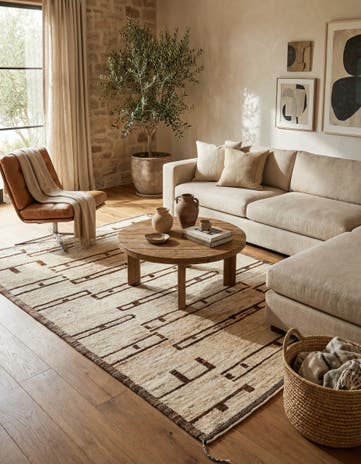 7' x 9' 11 Hand Knotted Darya Wool Rug
