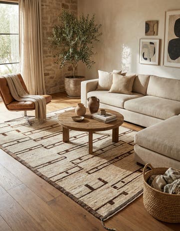 7' x 9' 11 Hand Knotted Darya Wool Rug