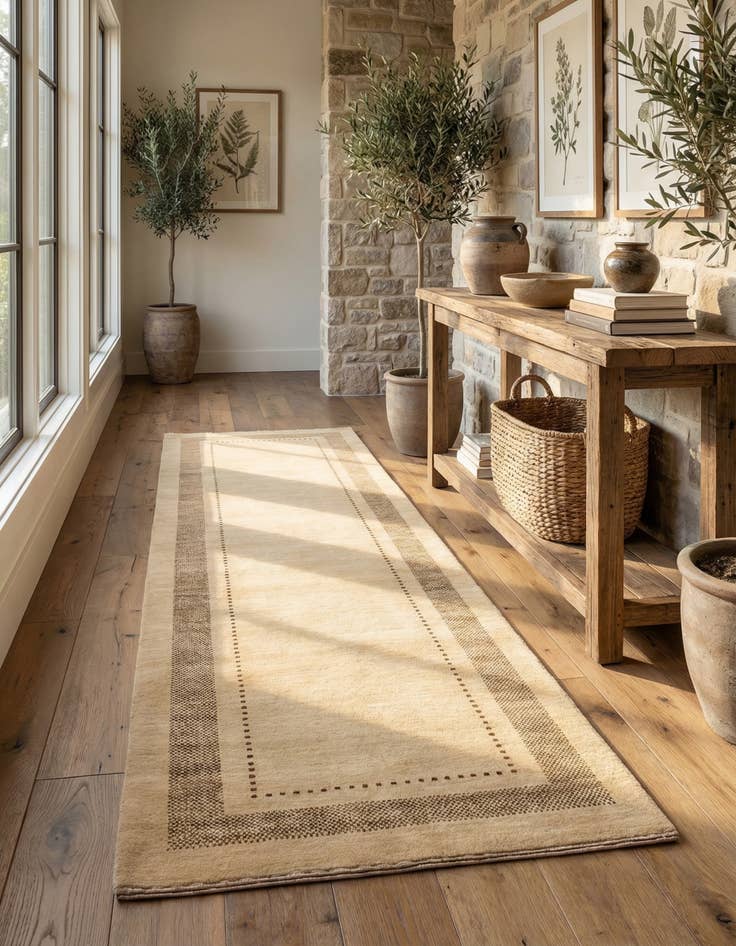 Detail image of 2' 8 x 9' 9 Gabbeh Runner Rug