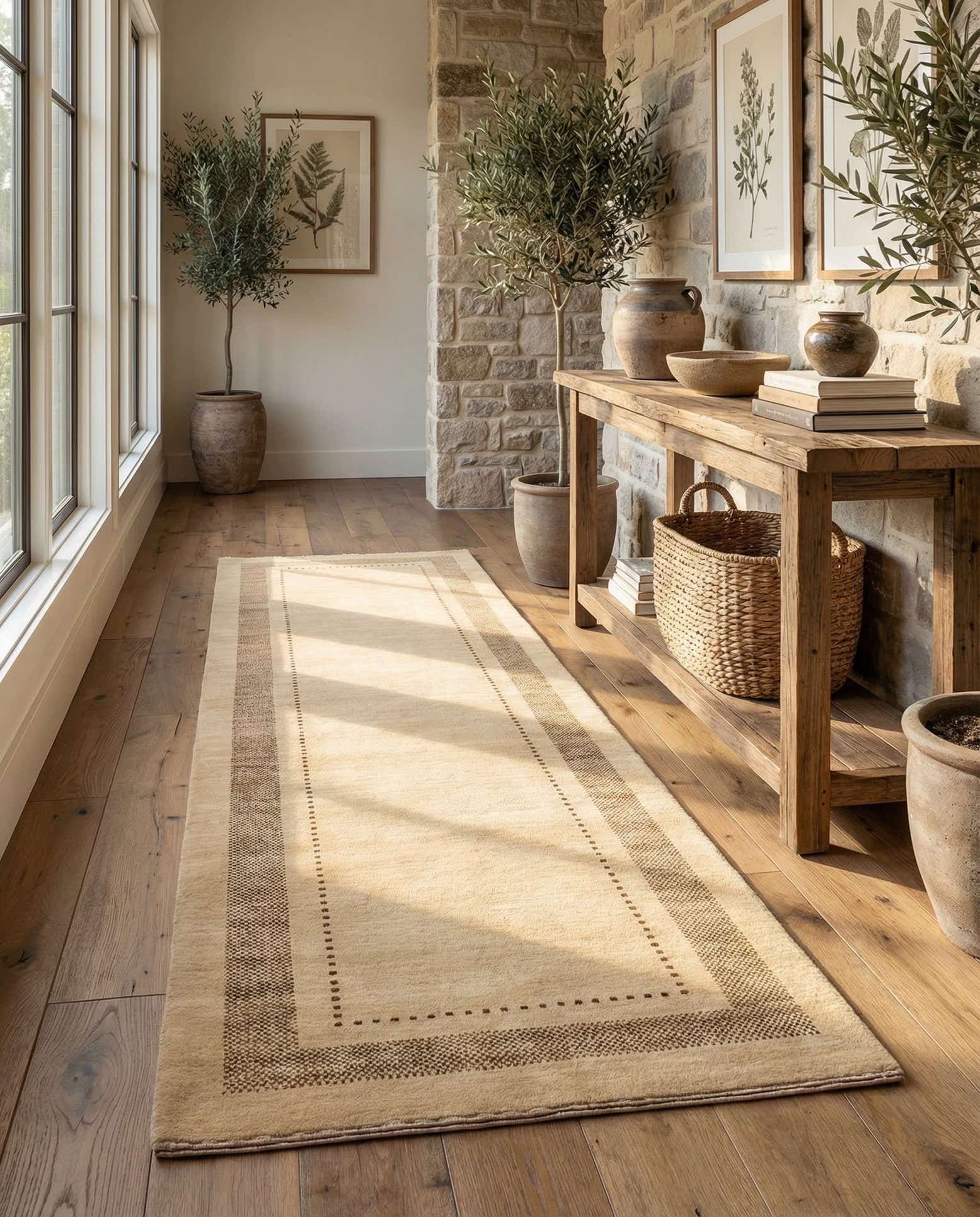 2' 8 x 9' 9 Gabbeh Runner Rug