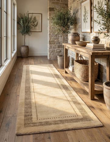 2' 8 x 9' 9 Gabbeh Runner Rug