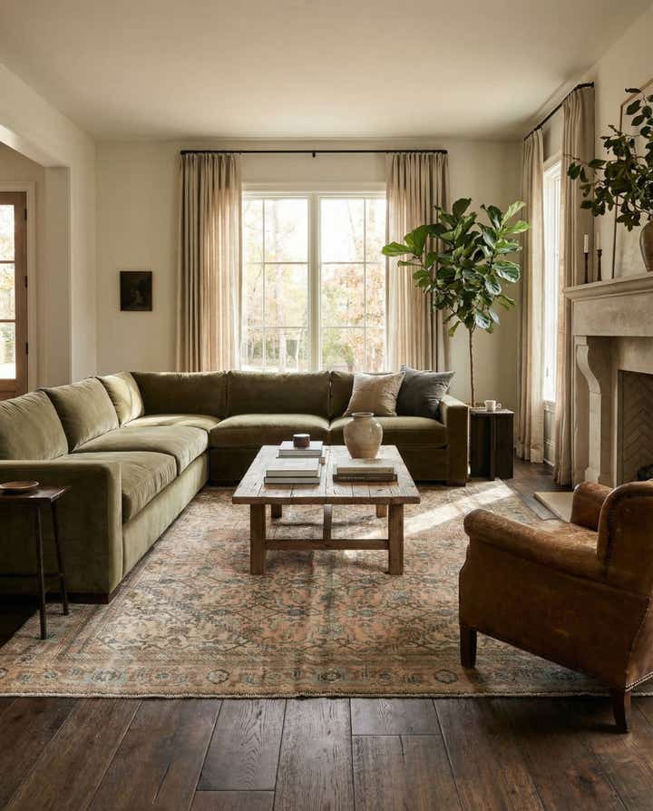 6' 7 x 9' 4 Hand Knotted Ultra Vintage Persian Wool Rug