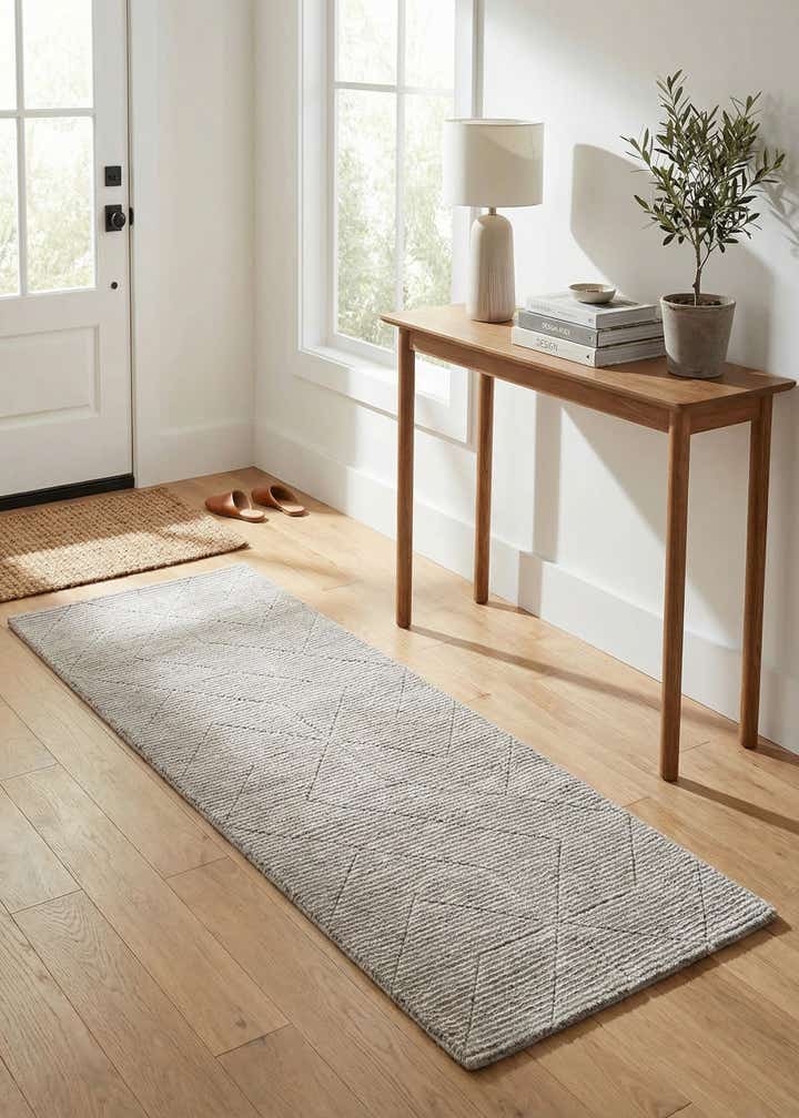 2' x 6' 1 WoolCraft Geometric Runner Rug