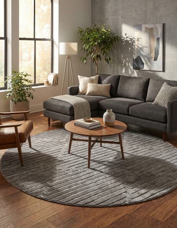 10' x 10' Vogue Geo Round Rug