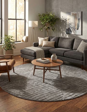 10' x 10' Vogue Geo Round Rug