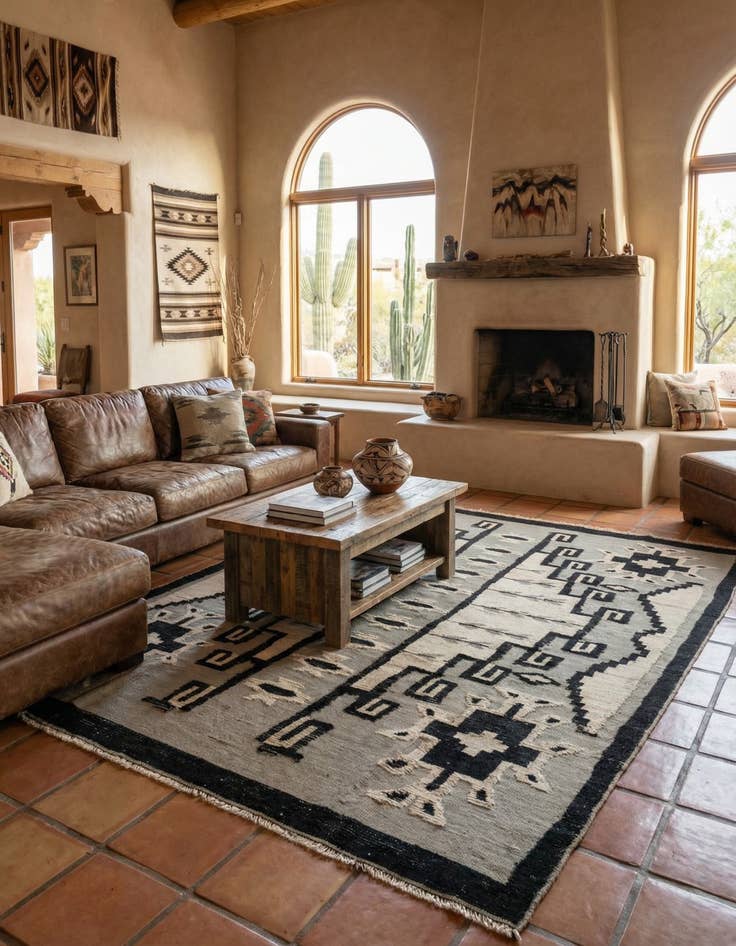 Detail image of 7' 8 x 11' 1  Hand Knotted Darya Wool Rug