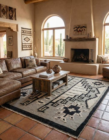 7' 8 x 11' 1 Hand Knotted Darya Wool Rug