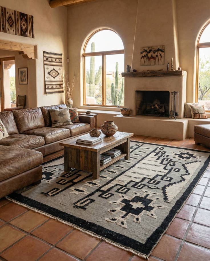 Detail image of 7' 8 x 11' 1 Hand Knotted Darya Wool Rug