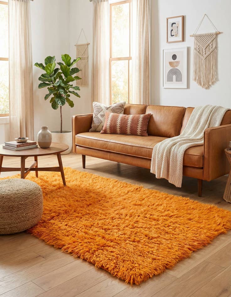 Detail image of 3' 3 x 6' 8  Hand Knotted Moroccan Wool Runner Rug