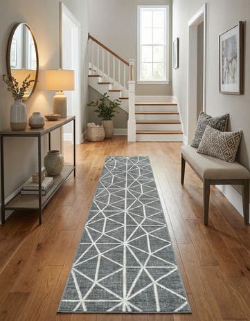 2' 7 x 16' 5 Lattice Trellis Runner Rug