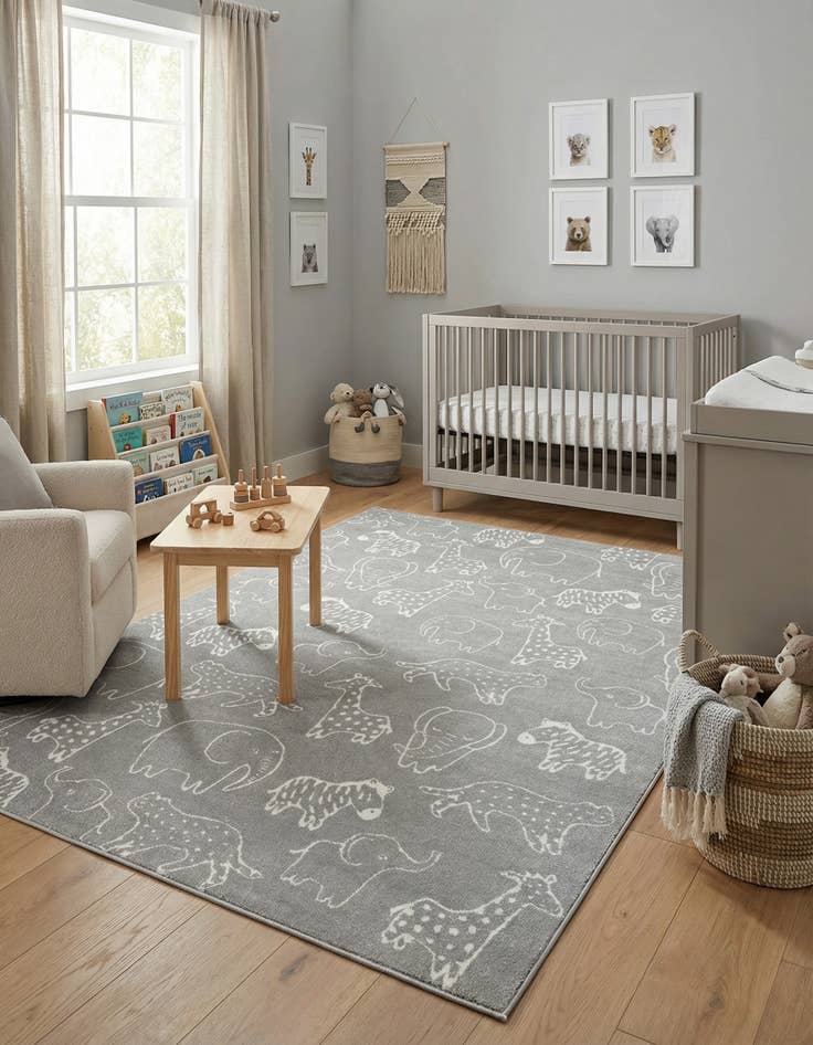 Detail image of 7' 10 x 11' Whimsy Kids Rug