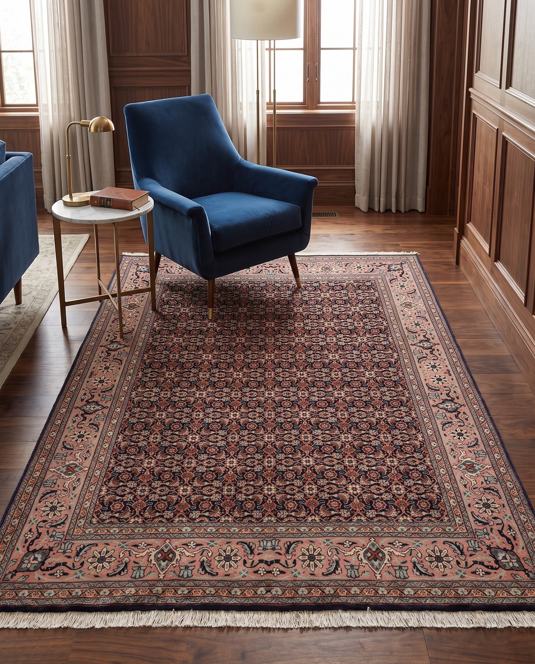 4' 11 x 6' 10 Tabriz Mahi Wool Rug