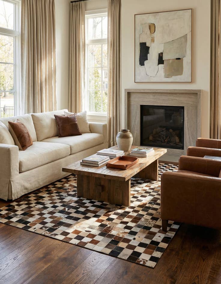 Detail image of 5' x 8' Cowhide Rug