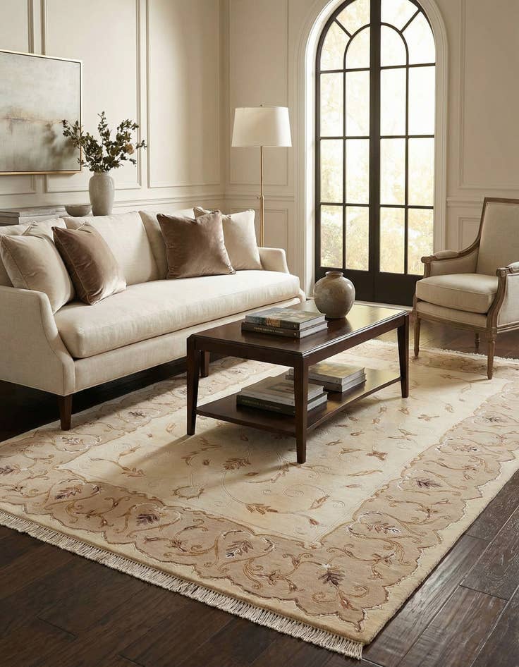 Detail image of 5' 9 x 8' 2  Hand Knotted Darya Wool Rug