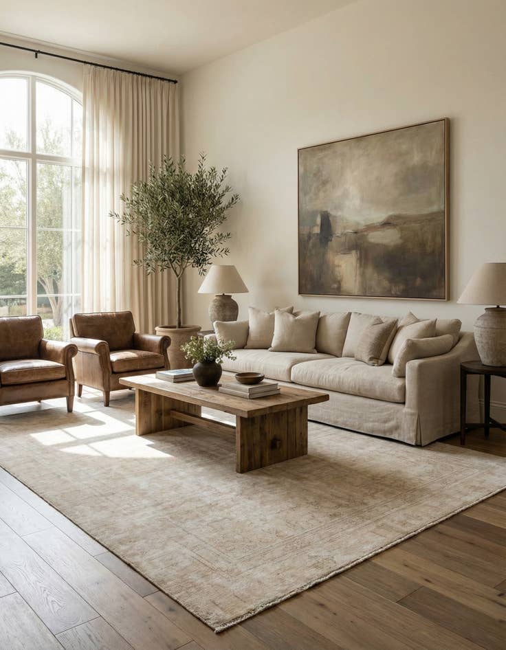 Detail image of  7' x 10' 4  Hand Knotted Ultra Vintage Persian Wool Rug