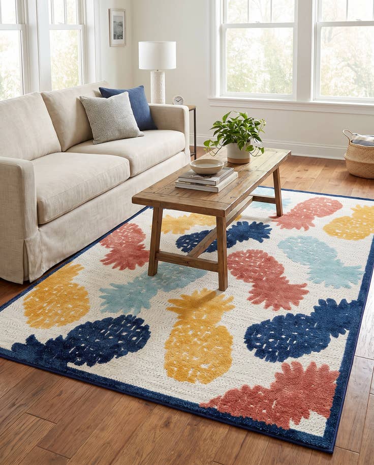 Detail image of 6' x 9' Easy-Clean Belize Indoor / Outdoor Rug
