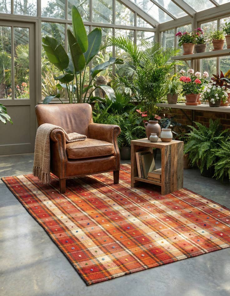 Detail image of  4' 3 x 7' 1 Jajim Rug